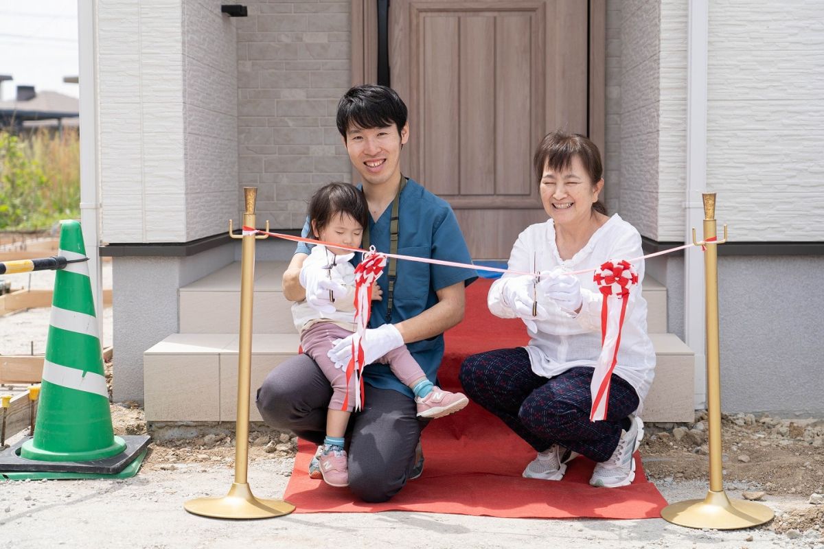 福岡県三井郡大刀洗町04　注文住宅建築現場リポート⑧　～お引き渡し式～