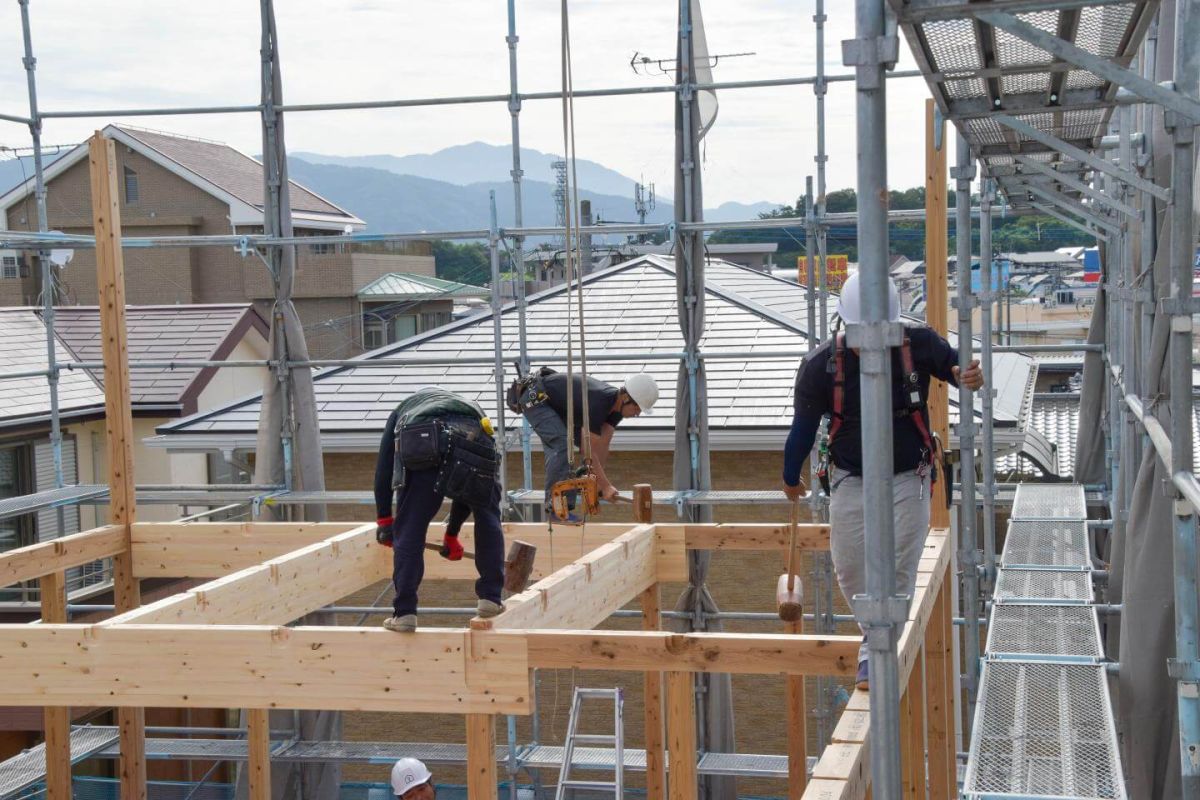 福岡県春日市12　注文住宅建築現場リポート③　～上棟式・前半～