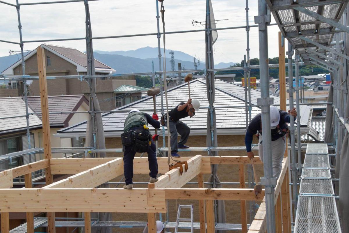 福岡県春日市12　注文住宅建築現場リポート③　～上棟式・前半～