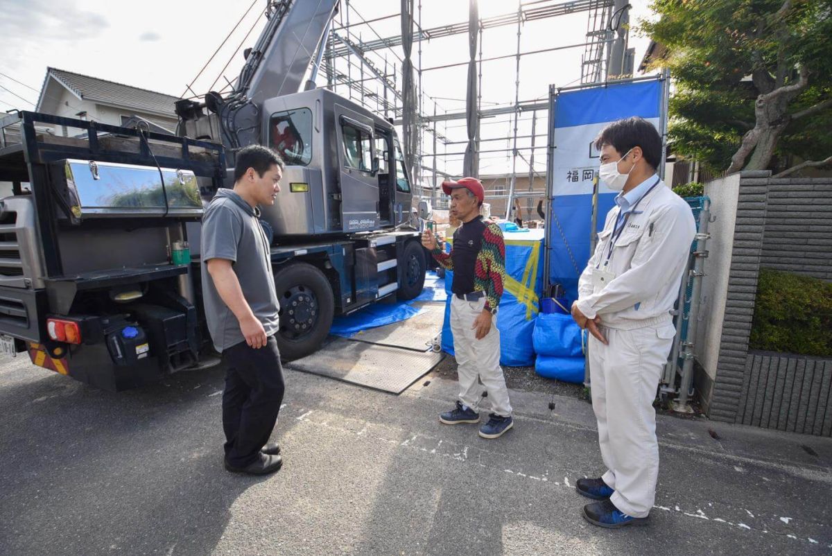 福岡県春日市12　注文住宅建築現場リポート③　～上棟式・前半～