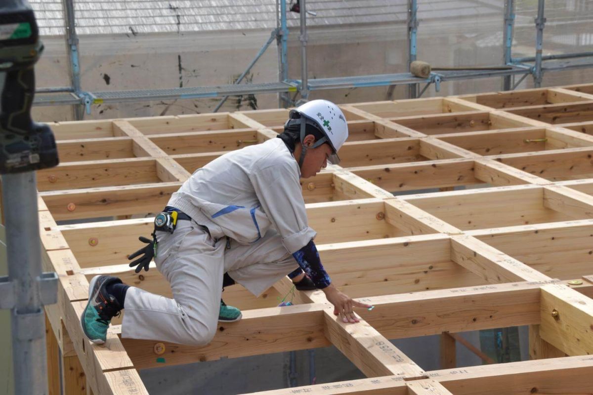 福岡県春日市12　注文住宅建築現場リポート③　～上棟式・前半～