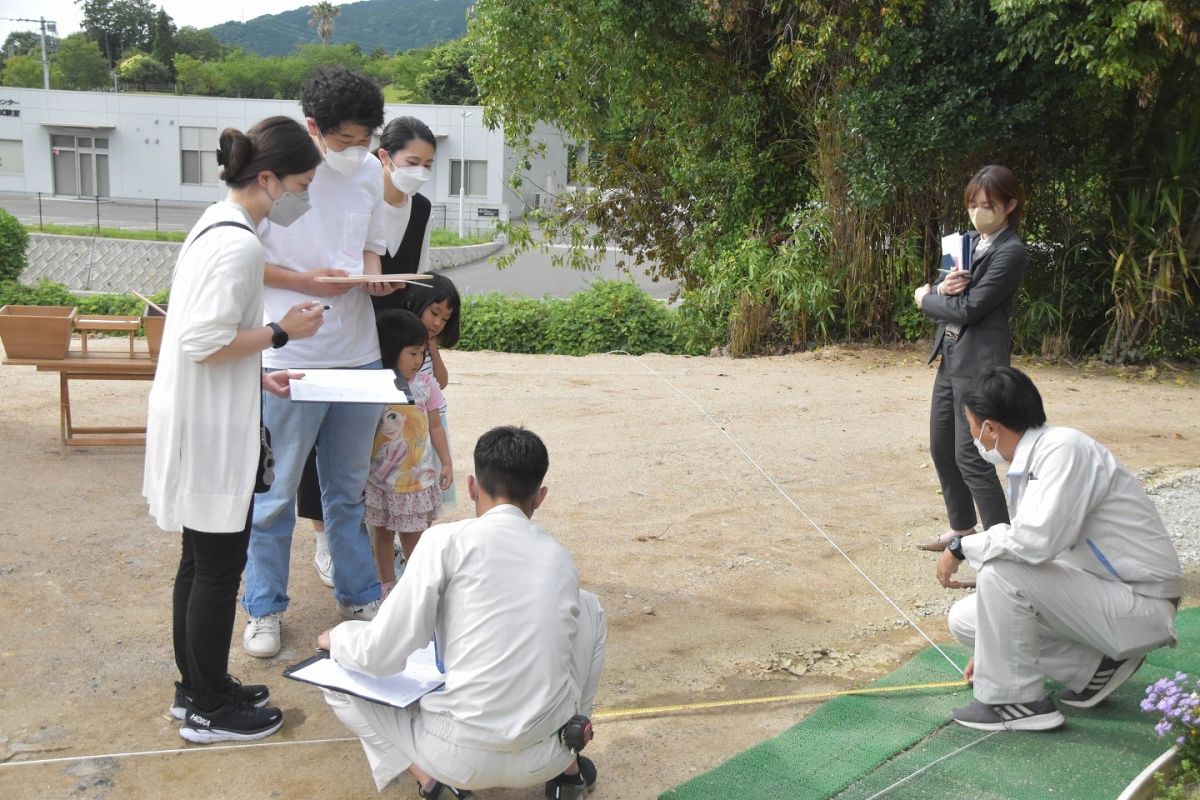 福岡県糟屋郡須恵町04　注文住宅建築現場リポート①　～地鎮祭～