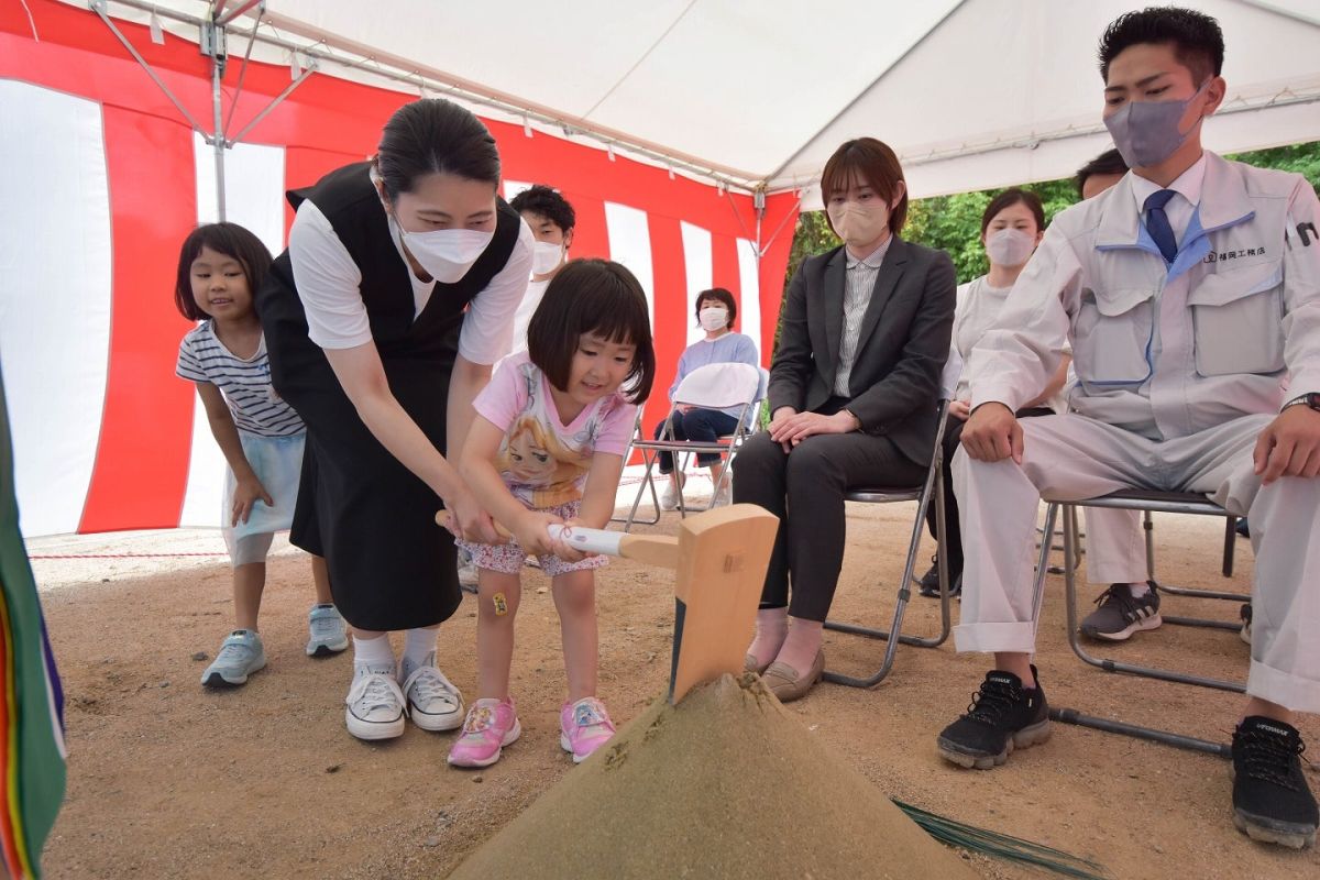 福岡県糟屋郡須恵町04　注文住宅建築現場リポート①　～地鎮祭～