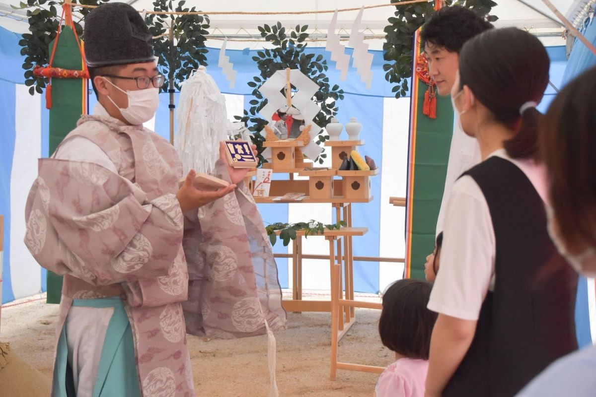「糟屋郡須恵町04」注文住宅現場リポート①【地鎮祭】
