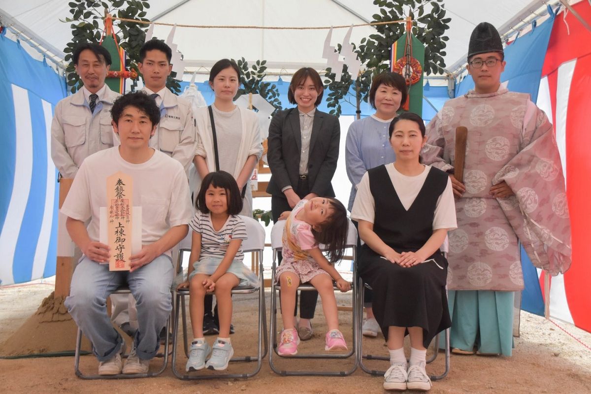 「糟屋郡須恵町04」注文住宅現場リポート①【地鎮祭】
