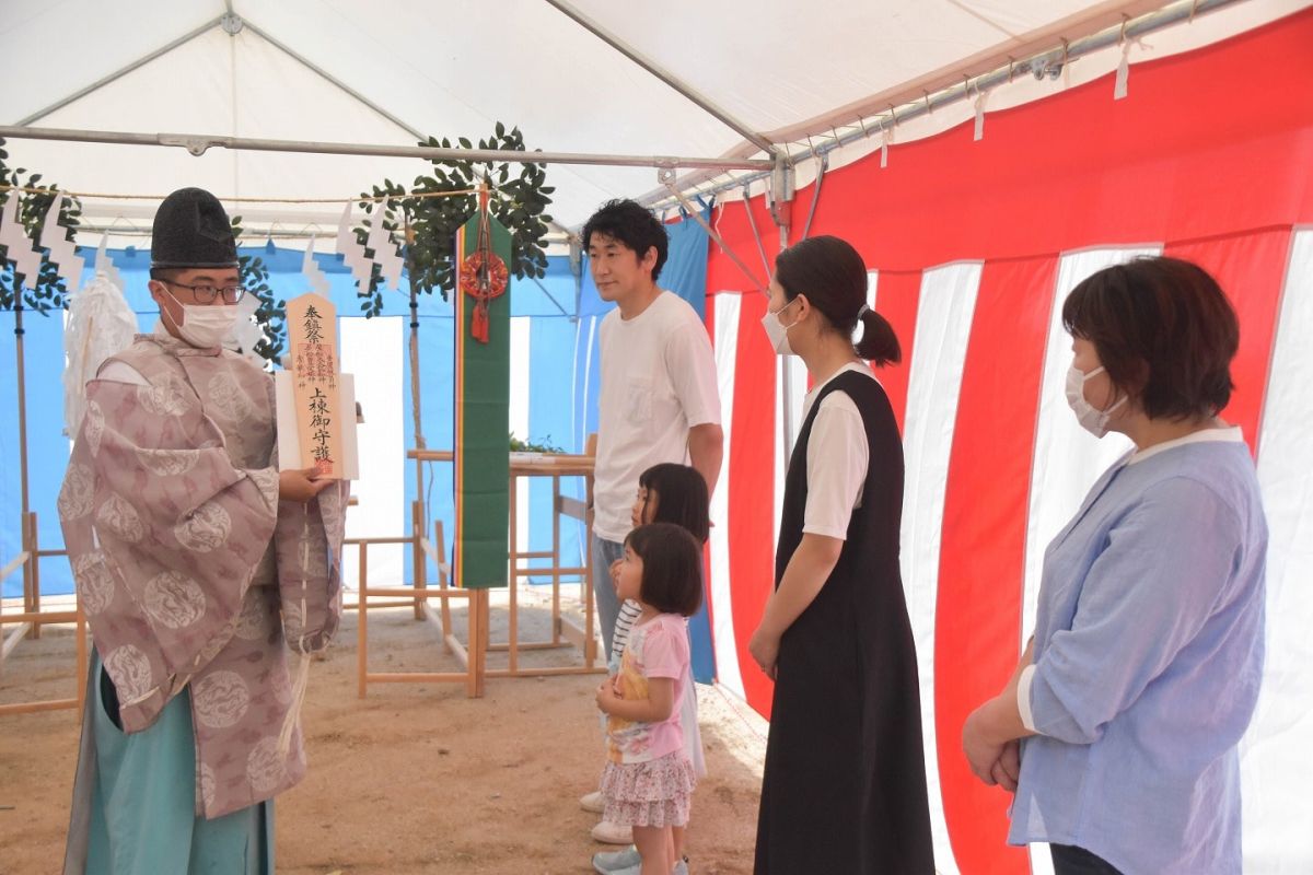 「糟屋郡須恵町04」注文住宅現場リポート①【地鎮祭】