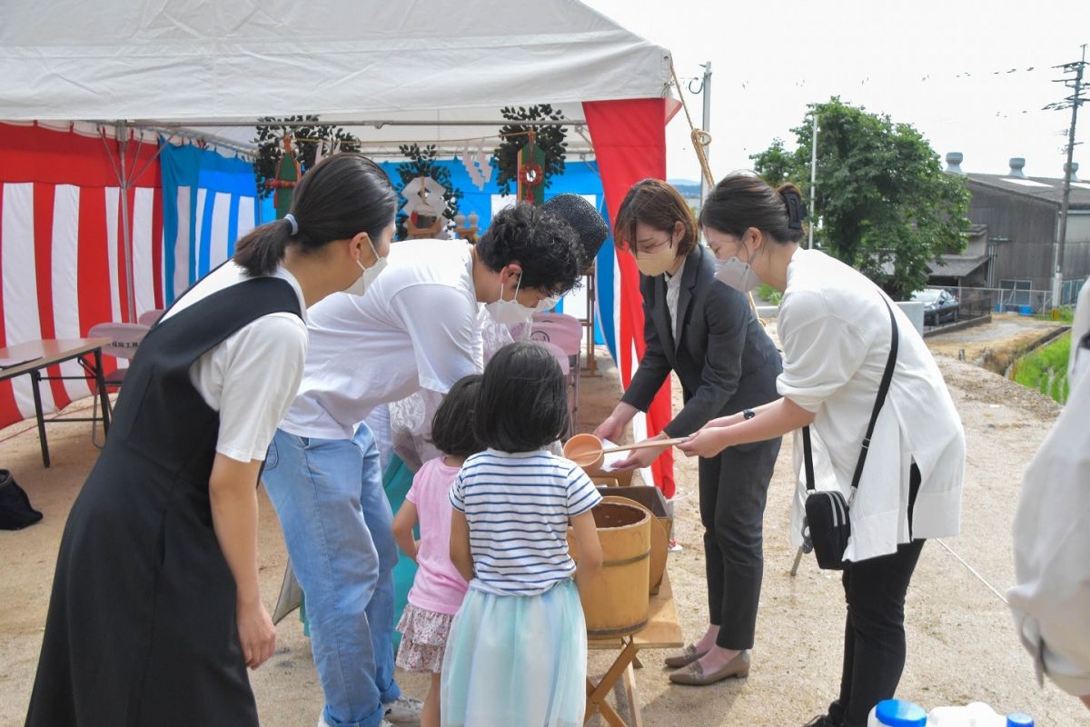 福岡県糟屋郡須恵町04　注文住宅建築現場リポート①　～地鎮祭～