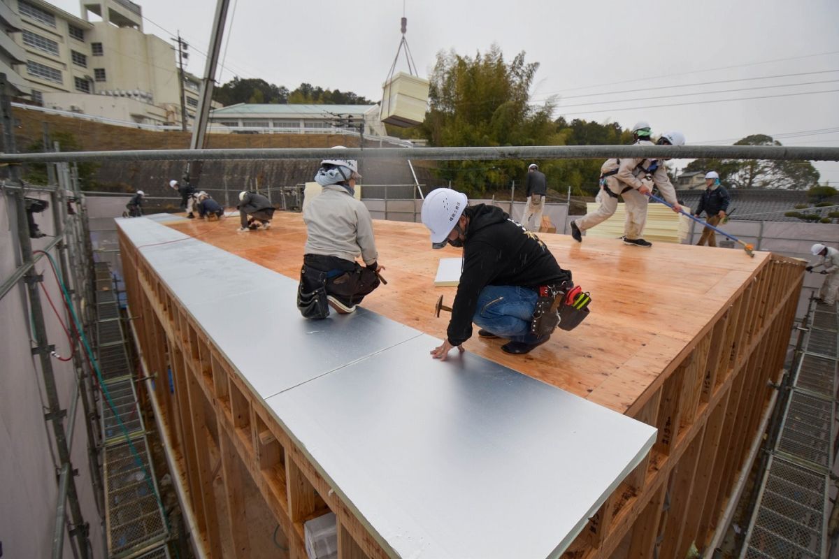 福岡県糟屋郡宇美町03　注文住宅建築現場リポート④　～上棟式・後編～