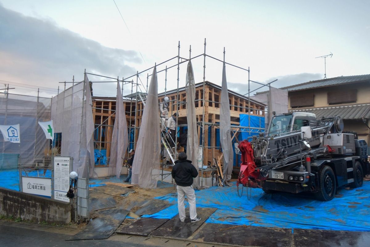 福岡県糟屋郡宇美町03　注文住宅建築現場リポート④　～上棟式・後編～