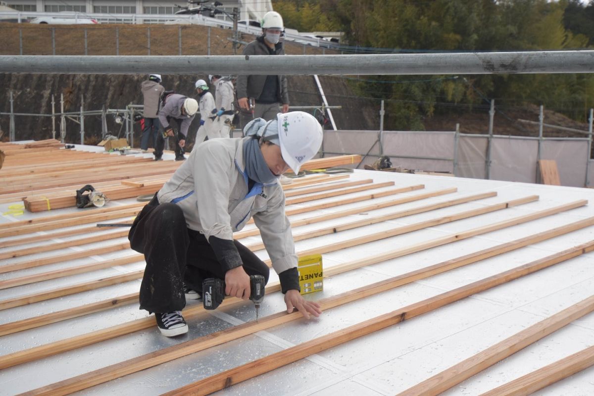 福岡県糟屋郡宇美町03　注文住宅建築現場リポート④　～上棟式・後編～