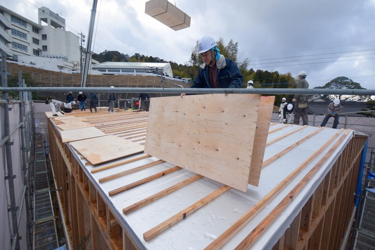 福岡県糟屋郡宇美町03　注文住宅建築現場リポート④　～上棟式・後編～