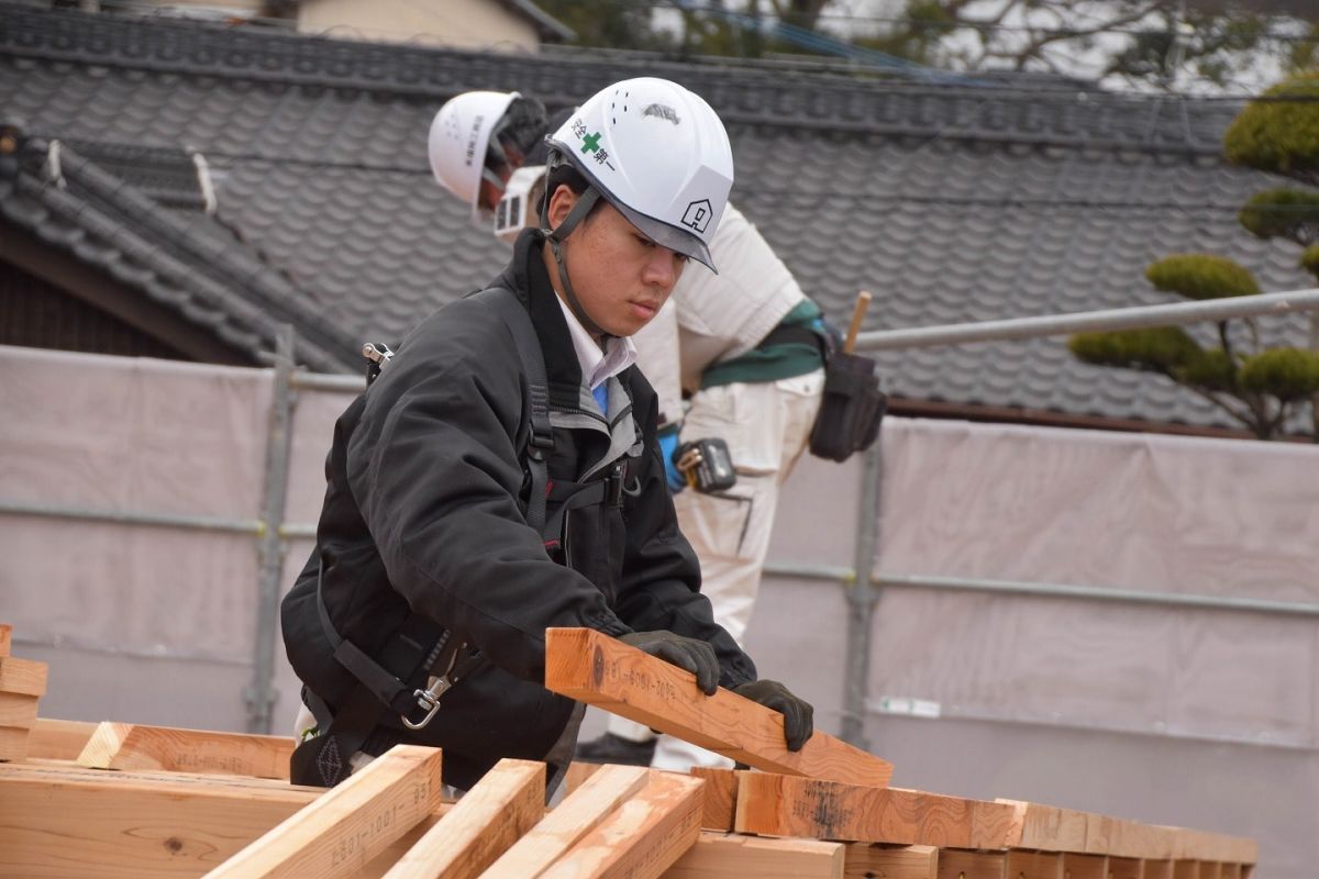 福岡県糟屋郡宇美町03　注文住宅建築現場リポート④　～上棟式・後編～