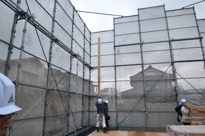 福岡県福津市花見が丘01　注文住宅建築現場リポート⑤　～上棟式～