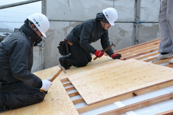 福岡県福津市花見が丘01　注文住宅建築現場リポート⑤　～上棟式～