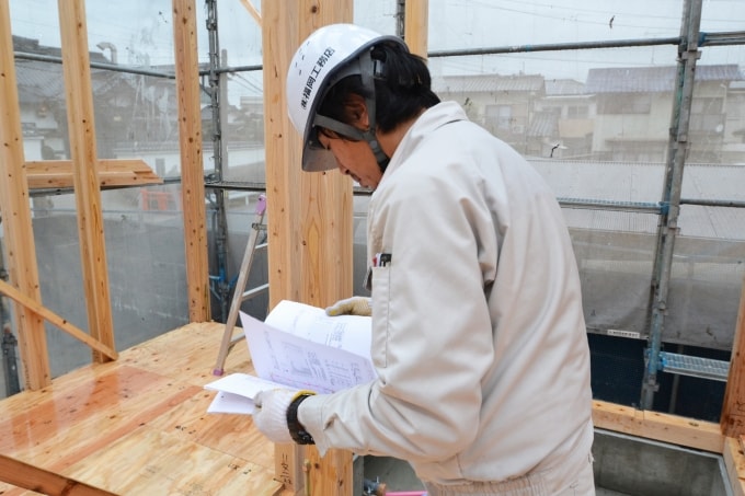 福岡県福津市花見が丘01　注文住宅建築現場リポート⑤　～上棟式～