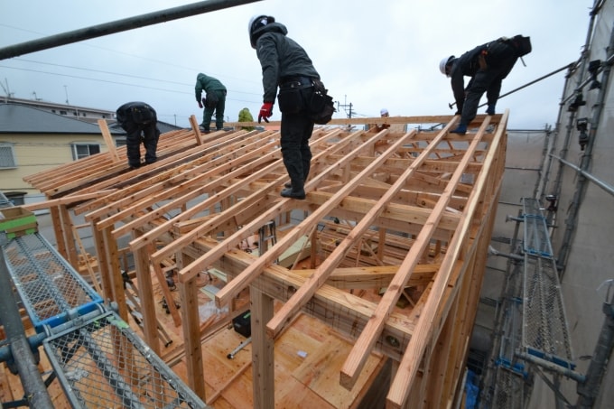 福岡県福津市花見が丘01　注文住宅建築現場リポート⑤　～上棟式～