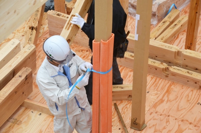 福岡県福津市花見が丘01　注文住宅建築現場リポート⑤　～上棟式～