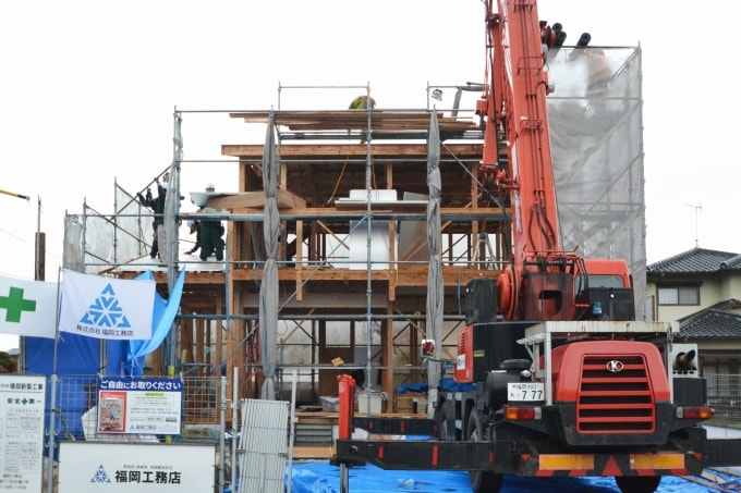 「福津市花見が丘01」注文住宅現場リポート⑤【上棟式】