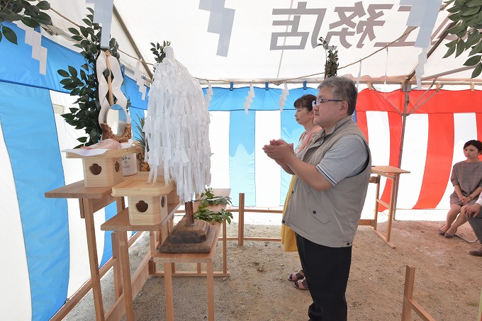 福岡県筑紫野市03　注文住宅建築現場リポート①　～地鎮祭～