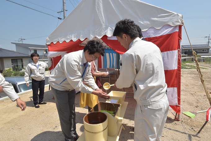 福岡県筑紫野市03　注文住宅建築現場リポート①　～地鎮祭～