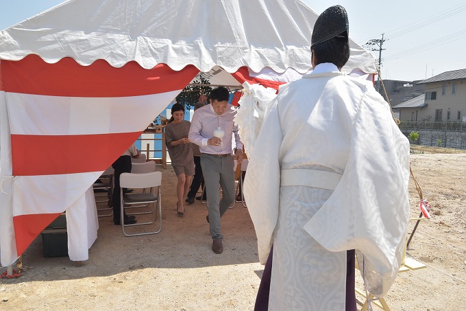 福岡県筑紫野市03　注文住宅建築現場リポート①　～地鎮祭～