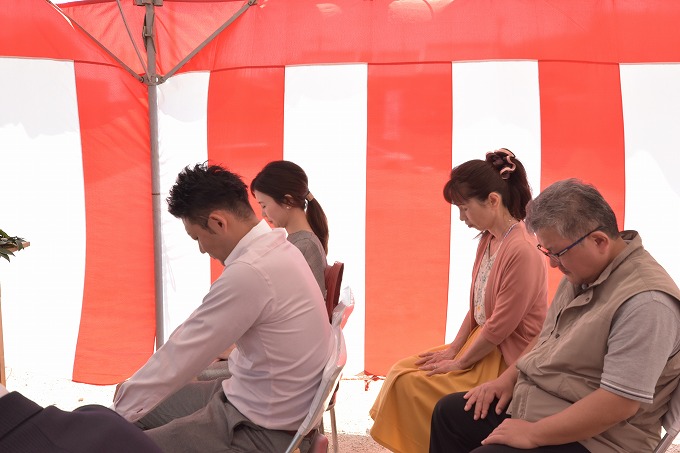 「筑紫野市03」注文住宅現場リポート①【地鎮祭】