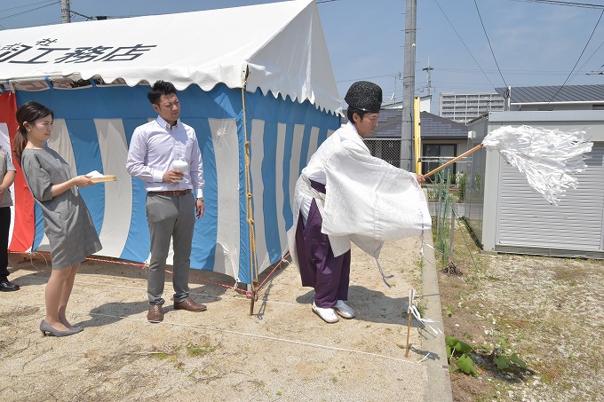 福岡県筑紫野市03　注文住宅建築現場リポート①　～地鎮祭～