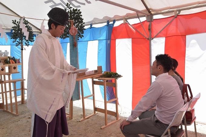 福岡県筑紫野市03　注文住宅建築現場リポート①　～地鎮祭～