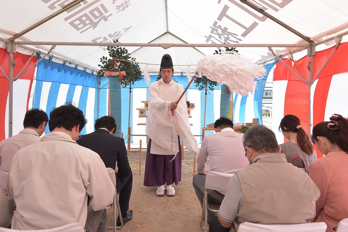 福岡県筑紫野市03　注文住宅建築現場リポート①　～地鎮祭～