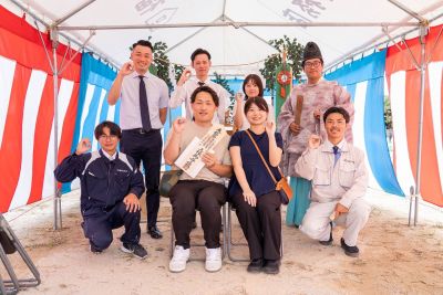 「朝倉郡筑前町06」注文住宅現場リポート①【地鎮祭】