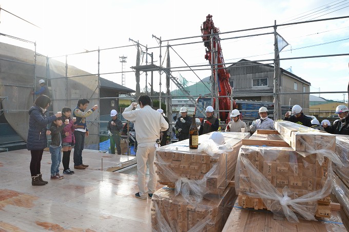 「糟屋郡新宮町01」注文住宅現場リポート③【上棟式】