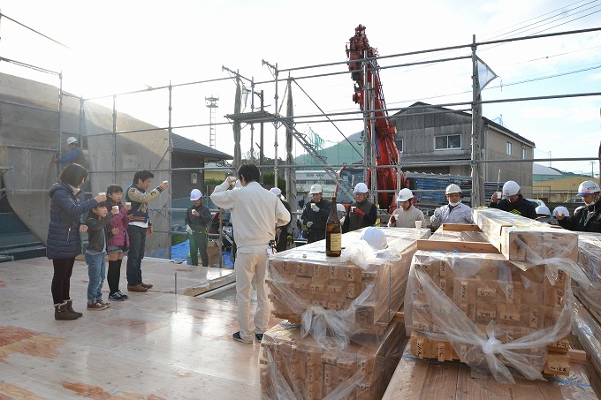 福岡県糟屋郡新宮町01　注文住宅建築現場リポート③　～上棟式～