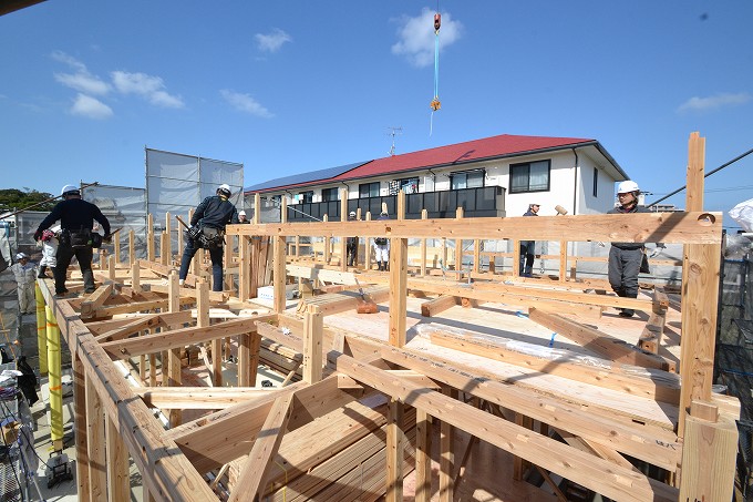 「糟屋郡新宮町01」注文住宅現場リポート③【上棟式】