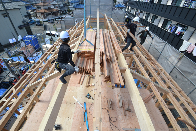 「糟屋郡新宮町01」注文住宅現場リポート③【上棟式】