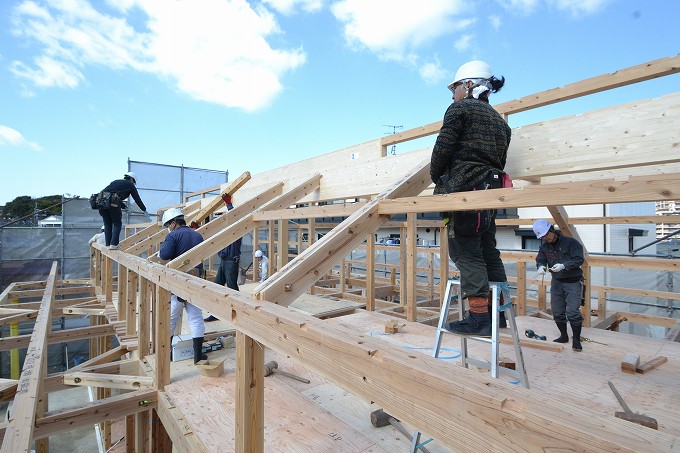 福岡県糟屋郡新宮町01　注文住宅建築現場リポート③　～上棟式～