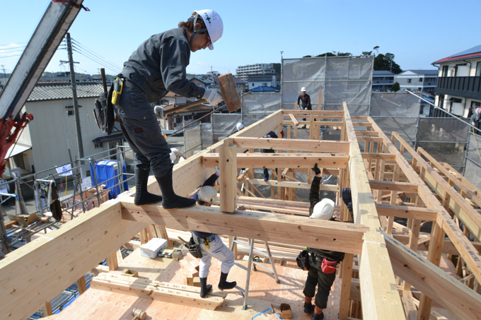 福岡県糟屋郡新宮町01　注文住宅建築現場リポート③　～上棟式～