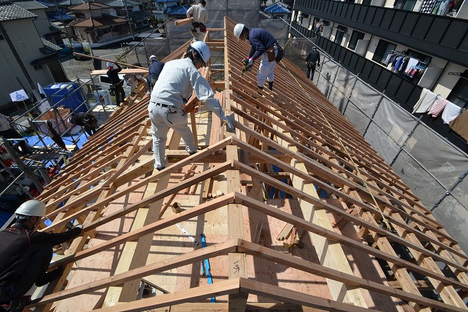 福岡県糟屋郡新宮町01　注文住宅建築現場リポート③　～上棟式～