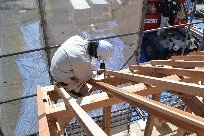 福岡県糟屋郡新宮町01　注文住宅建築現場リポート③　～上棟式～