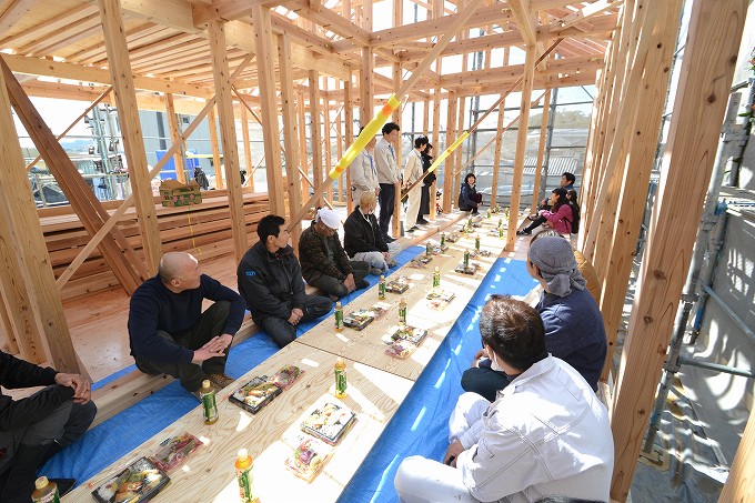 「糟屋郡新宮町01」注文住宅現場リポート③【上棟式】