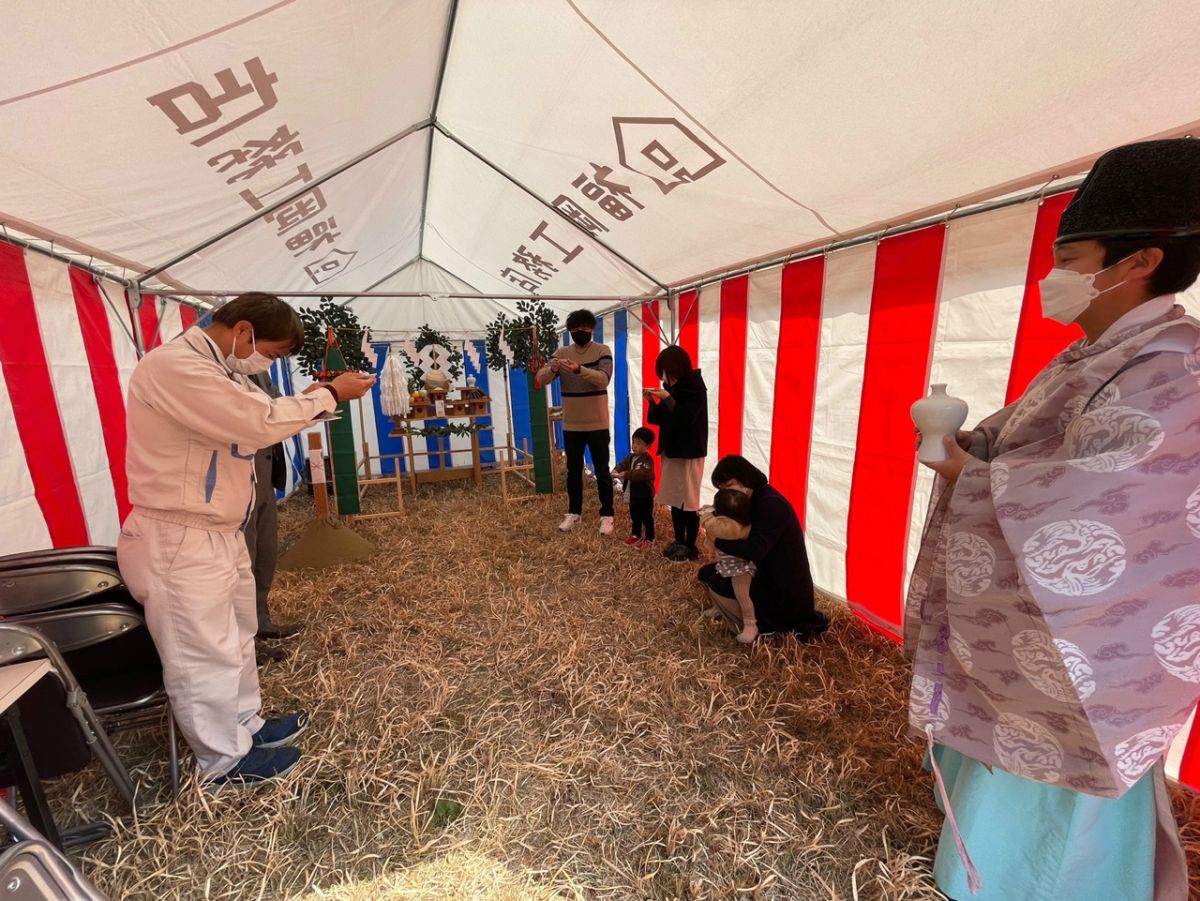 福岡県宮若市01　注文住宅建築現場リポート①　～地鎮祭〜