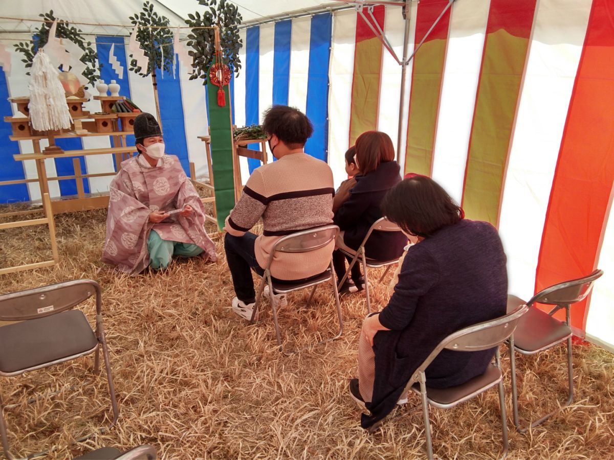 「宮若市01」注文住宅現場リポート①【地鎮祭】
