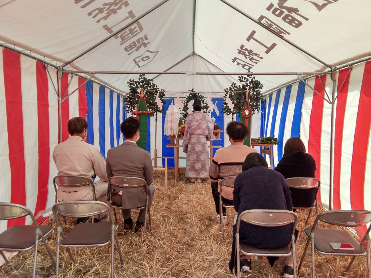 「宮若市01」注文住宅現場リポート①【地鎮祭】