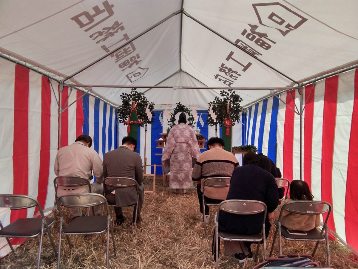 「宮若市01」注文住宅現場リポート①【地鎮祭】