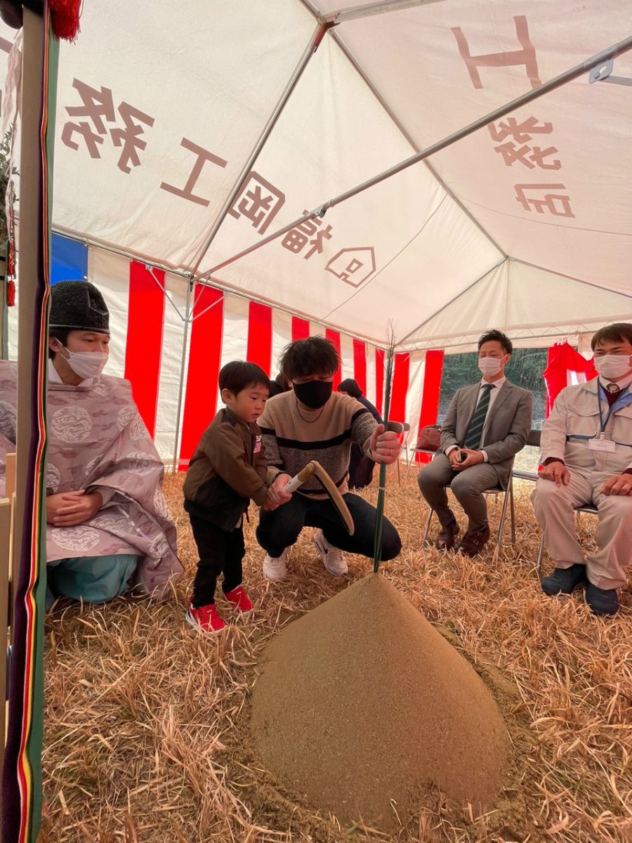 「宮若市01」注文住宅現場リポート①【地鎮祭】