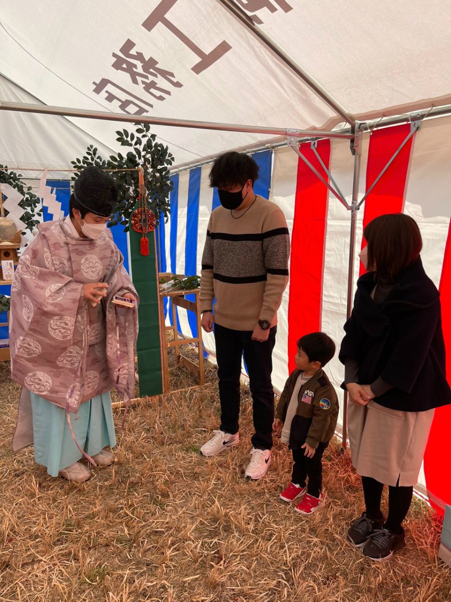 「宮若市01」注文住宅現場リポート①【地鎮祭】