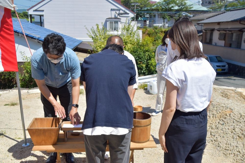 福岡県筑紫野市08　注文住宅建築現場リポート①　～地鎮祭～