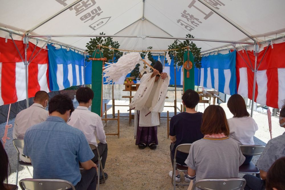 福岡県筑紫野市08　注文住宅建築現場リポート①　～地鎮祭～