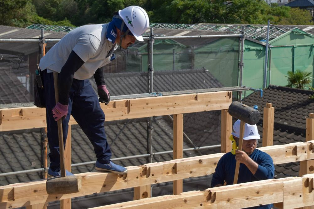 福岡県古賀市06　注文住宅建築現場リポート④　～上棟式～