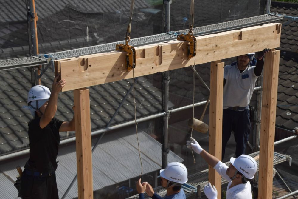 福岡県古賀市06　注文住宅建築現場リポート④　～上棟式～