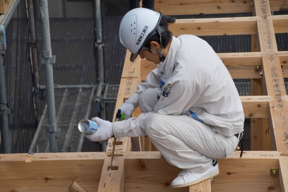 福岡県古賀市06　注文住宅建築現場リポート④　～上棟式～